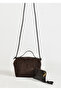 Soft Suede Women's Shoulder and Handbag Set – Stylish and Suitable for Daily Use in Bitter Brown - 4