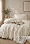 Queen Ruffled Double 100% Cotton Ranforce Duvet Cover Set |   Bedspread |   Pillowcase |   Duvet Cover |   Dowry