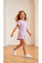 Girl's Summer Shorts Set T-Shirt Shorts Cotton Casual Comfortable Combination 2-3-4-5 Years Old - 3