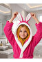 Wellsoft Rabbit Ears-Embroidered Girls' and Boys' Bathrobe