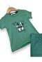 Dar Kalip! Boys' 2-9 Years Printed Summer Interlock Shorts - T-Shirt 2-Piece Top and Bottom Set - 5