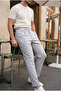 Men's Boyfriend Style Pleated Double-Leg Gray Fabric Trousers Mz-1022 - 3