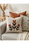 Punch Embroidery Cushion Cover (2 Pieces) 40 cm X 40 cm - 5