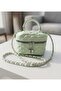 Quilted Patterned Makeup Bag in the Form of a Mini Vanity Bag, Shoulder and Hand Bag (Height 12 cm Width 17 cm)