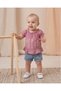Baby Girl Summer Denim Shorts and Floral Printed T-Shirt 6-9-12-18-24 Months 2-Piece Holiday Outfit Set