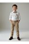 Boy's Bow Tie Top and Bottom Set - Camel