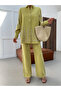 Women's Shirt with Bead Work on Front, Back and Sleeves, Pants with Bead Strip Work, Set - 3