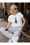 Icon teddy cute bear printed t-shirt women's clothing new season - 2