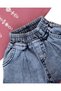 Baby Girl Summer Denim Shorts and Floral Printed T-Shirt 6-9-12-18-24 Months 2-Piece Holiday Outfit Set - 6