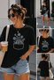 Pocket Flower Minimal Printed Unisex Oversize T-Shirt – Cotton Crew Neck Casual T-Shirt