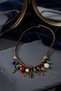 Fatma Ana Hand and Heart Figured Mixed Natural Stone Choker