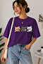 Hello Cat Printed Unisex Oversize T-Shirt – Cotton Crew Neck Casual T-Shirt