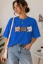Hello Cat Printed Unisex Oversize T-Shirt – Cotton Crew Neck Casual T-Shirt