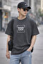 Good Luck Text Printed Unisex Oversize T-Shirt – Cotton Crew Neck Casual T-Shirt