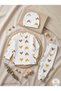 3-Piece Fabric Newborn Baby Girl - Boy Bodysuit Set Seasonal 0-3 Months - 2