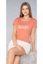 Women's Home Wear Pajamas with Shorts Set Summer Comfortable T-Shirt Shorts 06-62 - 2