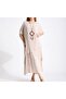 Authentic Pleated Viscose Dress with a Necklace
