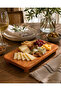 1. Quality Solid Wood Stand – Kitchen Organizer, Cheese Serving Plate, Decorative Wooden Tray - 5