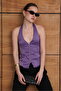 Zippered Satin Vest - Lilac |   Vmd2952