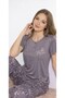Women's Patterned Pajama Set – Comfortable and Stylish Homewear Set |   88-115 - 2