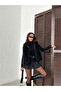 Artificial Fur Women's Vest – Zippered, Soft Textured - Black |   Vmf2046 - 4