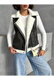 Suede Collared Fur Vest - Dark Khaki |   Vmf1532 - Dark Khaki - 4