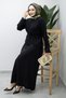 Sewn Detailed Buttoned Skirt Suit Tsd260201 Black - 4