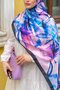Mixed Pattern Pink Soft Shawl - 2