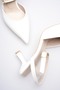 Women's White Patent Leather Heeled Shoes Tr03Ms02B - 5