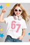 Six Seven Printed Girls' T-Shirt, 67 Designs