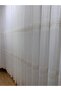 3 Rows of Embroidered Tulle Curtain in Ecru, Gold, Silver - 3