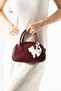 Women's Cat Figure Charm Hand Shoulder Bag - 4