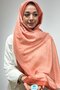 Turquoise Pattern Powder Color Soft Shawl - 2