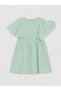 Lcw Kids Crew Neck Embroidered Girls' Muslin Dress