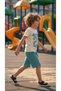 Boy's Summer Shorts Set T-Shirt Shorts Bottom Cotton Pocket Casual Combination 3-4-5-6-7-8-9-10 Years Old - 3