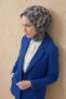 Soft Scarf Floral Line Anthracite 90X90 - 3