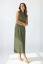 Women's Four Seasons Sleeveless Viscose Midi Length Half Turtleneck Dress - 2