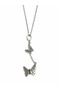 Butterfly Figured Dangle Necklace 316L Stainless Steel Women's Gift - 2