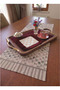 Coffee-Colored Fabric Presentation Napkin |   Tasseled Presentation Napkin - 3