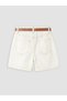 Lcw Kids Girl's Jean Shorts and Belt - 2