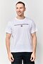 Competition Men Crew Neck Short Sleeve Graphic Print T-Shirt, White