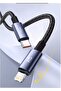 USB C to Lightning Cable 1M Fast Charging Cable -Black - 8