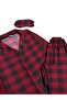 Boy's Cotton Milan Fabric Red Plaid Patterned Buttoned Sleeper with Sleeves and Sleeves withSleeves and Sleeves and                                      Slee - 4