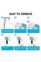 Nebulizer with LED Digital Display for Home and Travel Use, Compact Blue Portable Design, Quiet Performance - 5