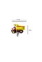 6-Piece Construction Themed Mini Foil Balloon Set Crane Truck Birthday Balloons - 3