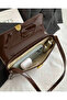 Nora Women's Baguette Handbag with Single Shoulder Strap and Special Lock System - 4