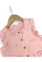 Girl's Summer 2-3-4-5-6 Years Old Stylish Muslin Set with Shirt and Pants, Elegant Girl's Set 100% Cotton - 4