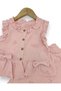 Girl's Summer 2-3-4-5-6 Years Old Stylish Muslin Set with Shirt and Pants, Elegant Girl's Set 100% Cotton - 5