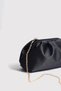 Black Women's Satin Clutch Evening Dress Bag - 6