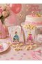 Princesses Macaron Colors Themed Corn Popcorn Box 8 Pieces